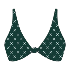 Boutine LA Green Logo Print Twist Top TOPS