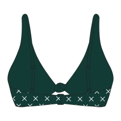 Boutine LA Green Logo Print Twist Top TOPS