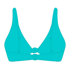 Boutine LA Twist Top X Twist Bottoms Cyan Twist Top