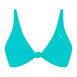 Boutine LA Twist Top X Twist Bottoms Cyan Twist Top