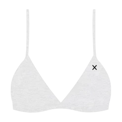 Boutine LA UNDERWEAR Feather Grey Bralette Top