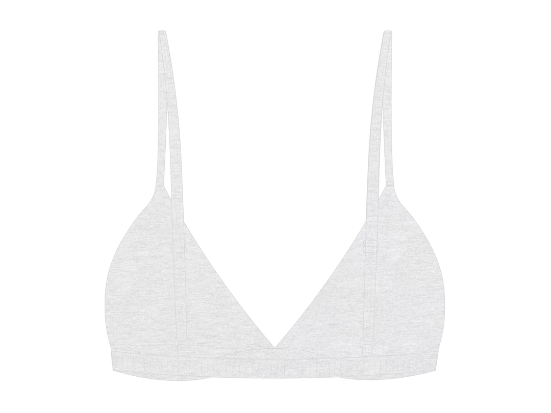 Boutine LA UNDERWEAR Feather Grey Bralette Top