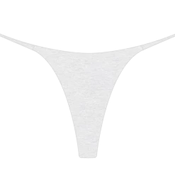 Boutine LA Feather Grey Scrunch Thong UNDERWEAR