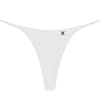 Boutine LA Feather Grey Scrunch Thong UNDERWEAR