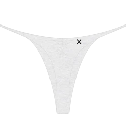 Boutine LA Feather Grey Scrunch Thong UNDERWEAR