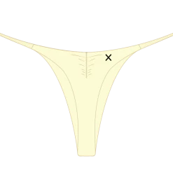 Boutine LA UNDERWEAR Vanilla Scrunch Thong