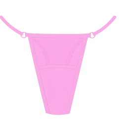 Boutine LA Pink Mesh Lace Thong Panty