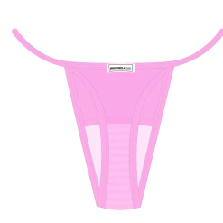 Boutine LA Pink Mesh Lace Thong Panty