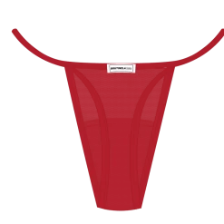 Boutine LA UNDERWEAR Red Mesh Lace Thong Panty
