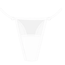 Boutine LA UNDERWEAR White Mesh Lace Thong Panty