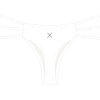 Boutine LA Venice White Triple Strap Bottoms