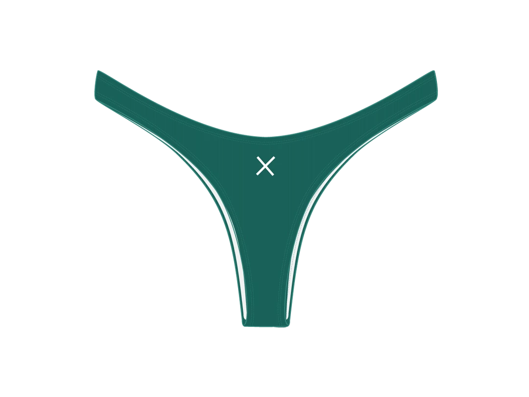 Boutine LA Valley Green Ribbed Chic 80's Bottoms