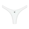 Boutine LA Venice White Ribbed Chic 80's Bottoms