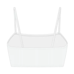 Boutine LA TOPS Venice White Camisole Ribbed Top