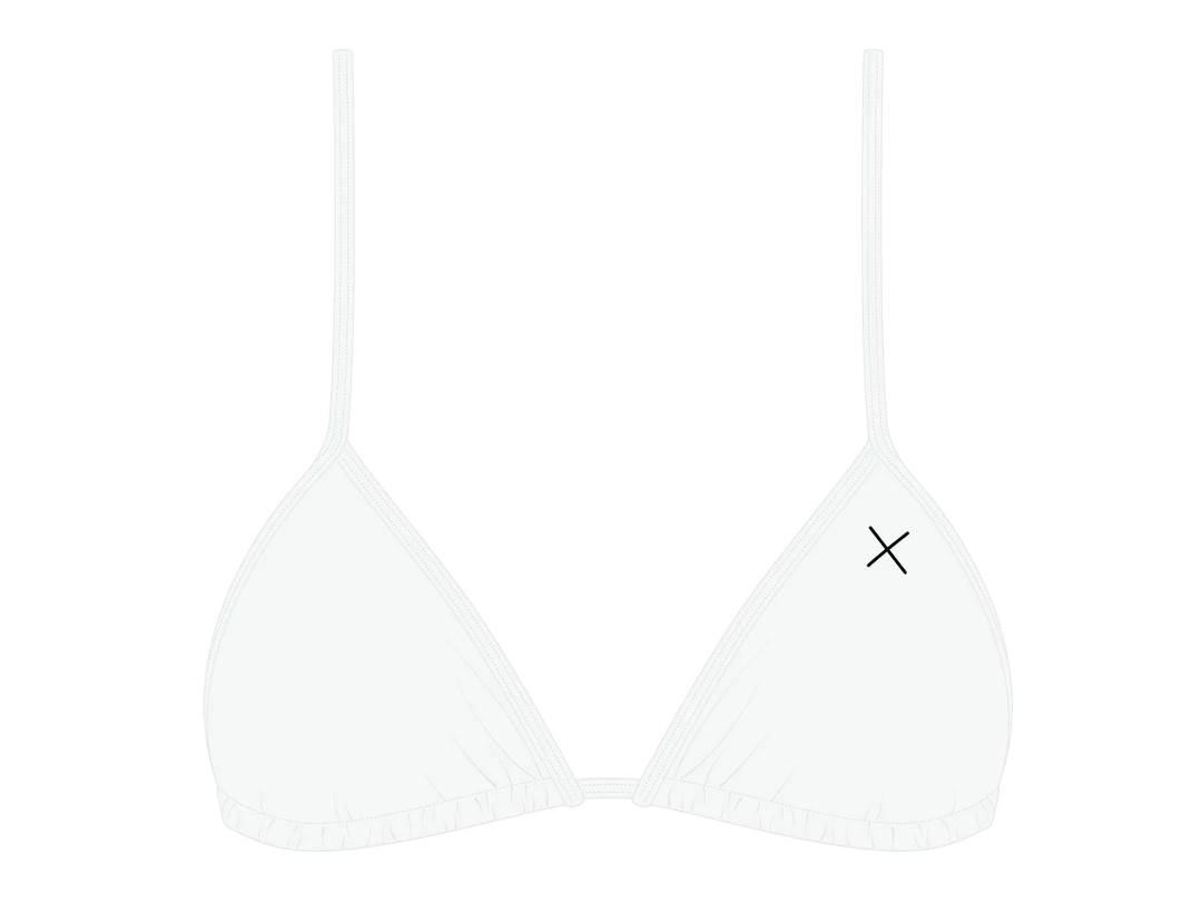 Boutine LA MATCHING SETS Venice White Bikini Top II