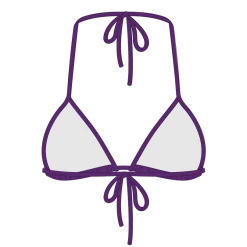 Boutine LA TOPS Violet Bikini Top II
