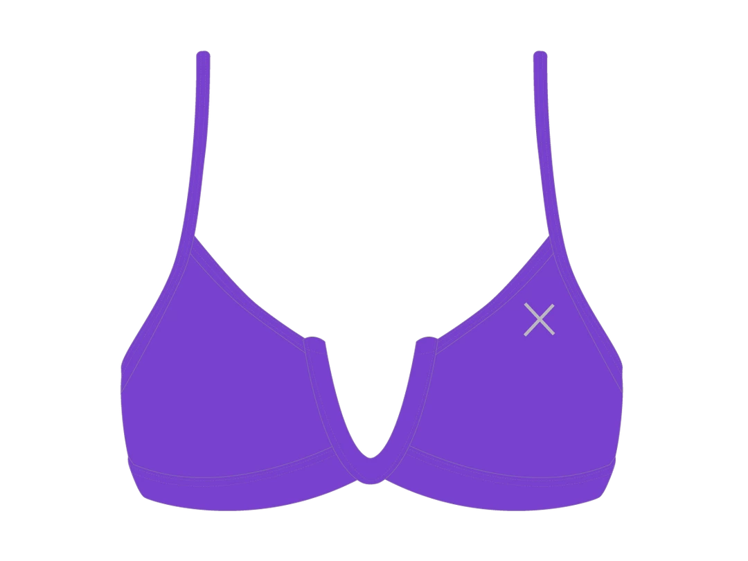Boutine LA Violet Purple V-Cut Top MATCHING SETS