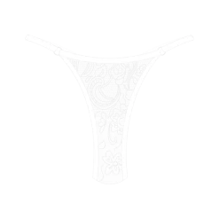 Boutine LA UNDERWEAR Venice White Minimal Thong Bottoms