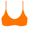 Boutine LA TOPS Wild Orange Adjustable Top