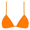 Boutine LA Bikini Tops X Chic 80s Wild Orange Bikini Top II