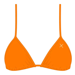 Boutine LA Bikini Tops X Chic 80s Wild Orange Bikini Top II