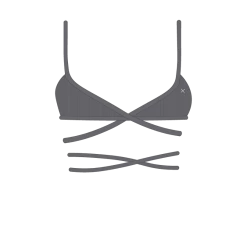 Boutine LA Heather Grey Wrap Bralette Top