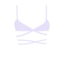 Boutine LA Lavender Wrap Bralette Top UNDERWEAR