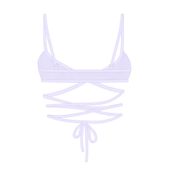 Boutine LA Lavender Wrap Bralette Top UNDERWEAR