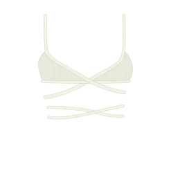 Boutine LA OFF-White Wrap Bralette Top UNDERWEAR