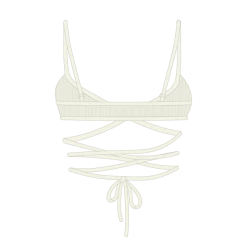 Boutine LA OFF-White Wrap Bralette Top UNDERWEAR