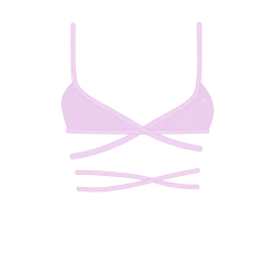 Boutine LA UNDERWEAR Pink Wrap Bralette Top