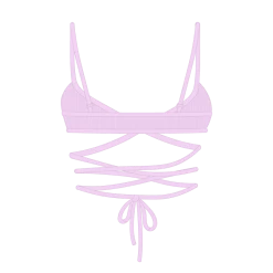 Boutine LA UNDERWEAR Pink Wrap Bralette Top
