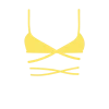 Boutine LA Yellow Wrap Bralette Top