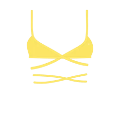 Boutine LA Yellow Wrap Bralette Top