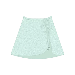 Boutine LA COVER-UPS Aquamarine Shimmer Wrap Skirt