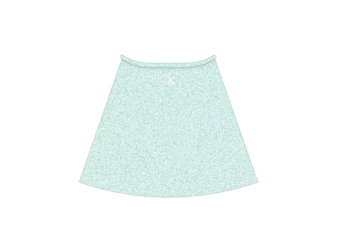 Boutine LA COVER-UPS Aquamarine Shimmer Wrap Skirt