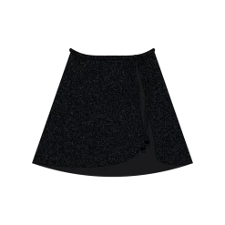 Boutine LA Onyx Shimmer Wrap Skirt COVER-UPS