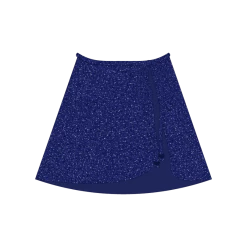 Boutine LA Sapphire Shimmer Wrap Skirt COVER-UPS