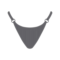 Boutine LA Heather Grey Wrap Thong Bottoms UNDERWEAR