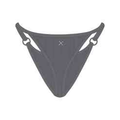 Boutine LA Heather Grey Wrap Thong Bottoms UNDERWEAR