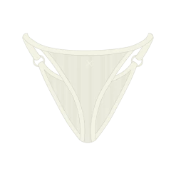 Boutine LA UNDERWEAR OFF-White Wrap Thong Bottoms