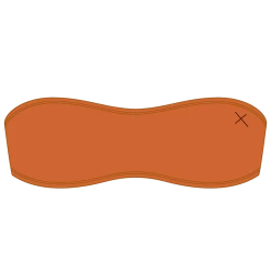 Boutine LA Burnt Orange Strapless Top TOPS