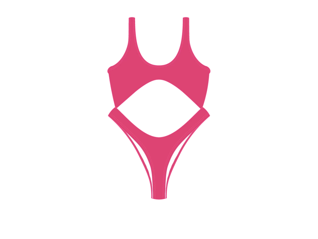 Boutine LA Cerise Front Tie One Piece