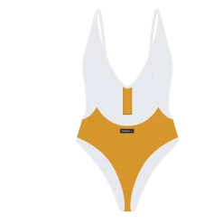 Chooks Los Angeles ONE PIECES Mango Adjustable Ribbed Retro One-Piece