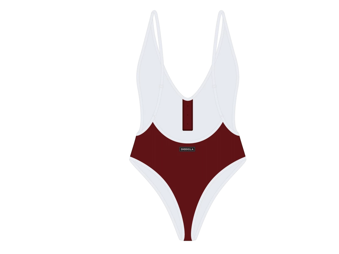 Chooks Los Angeles ONE PIECES Subarctic Adjustable Ribbed Retro One-piece