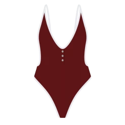 Chooks Los Angeles ONE PIECES Subarctic Adjustable Ribbed Retro One-piece