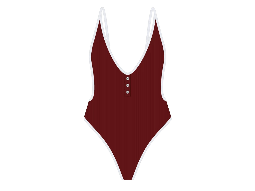 Chooks Los Angeles ONE PIECES Subarctic Adjustable Ribbed Retro One-piece