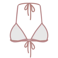 Boutine LA Bikini Tops Deep Taupe Bikini Top II