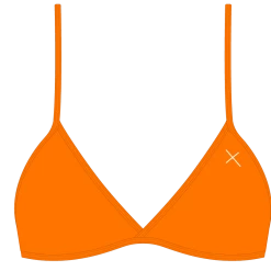 Boutine LA Fitted Tops X Beachy Bottoms Wild Orange Fitted Top II