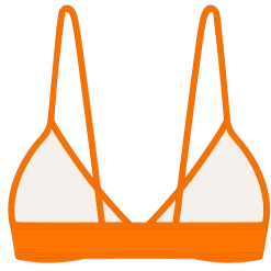 Boutine LA Fitted Tops X Beachy Bottoms Wild Orange Fitted Top II